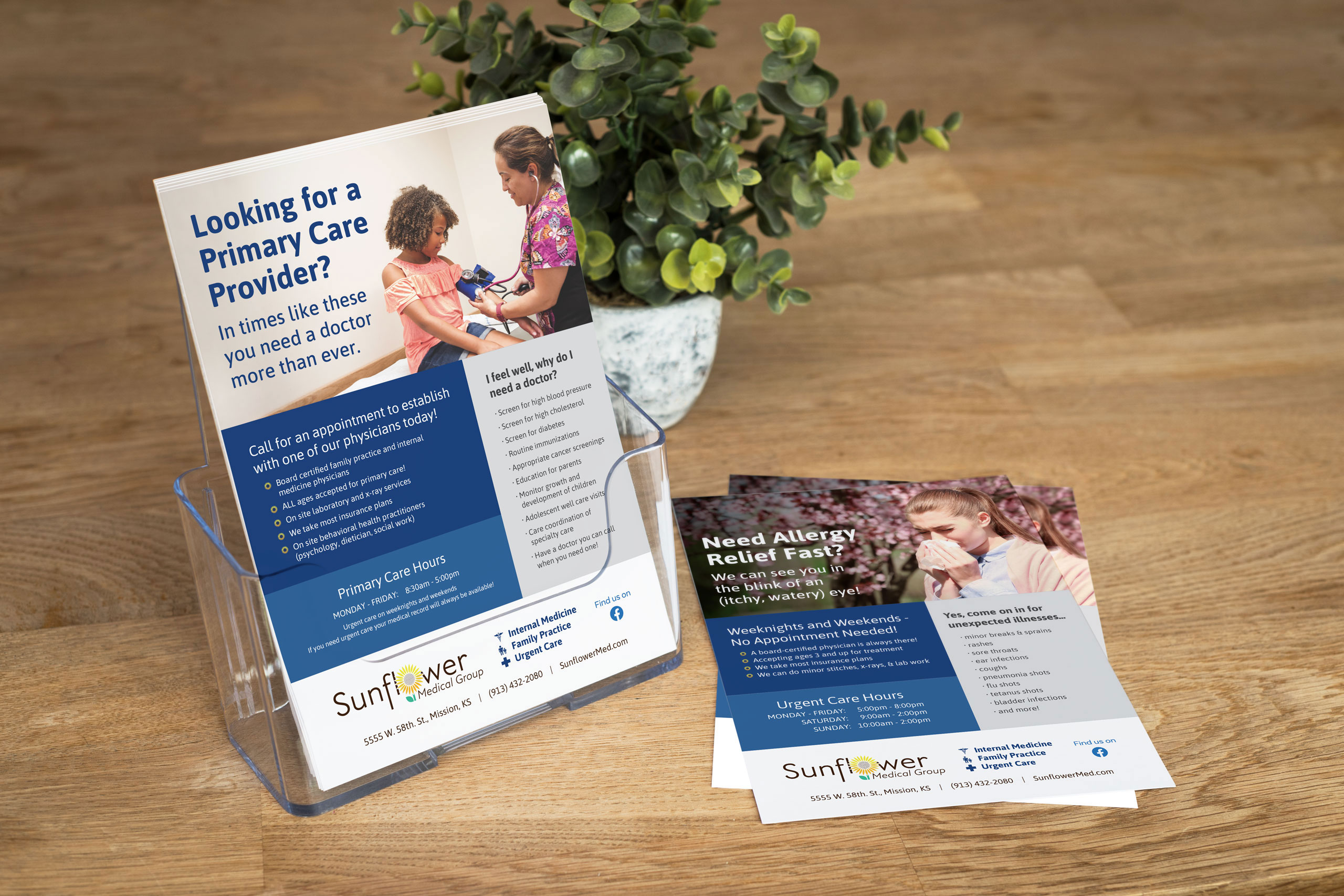 Flyers of Sunflower Medical Group