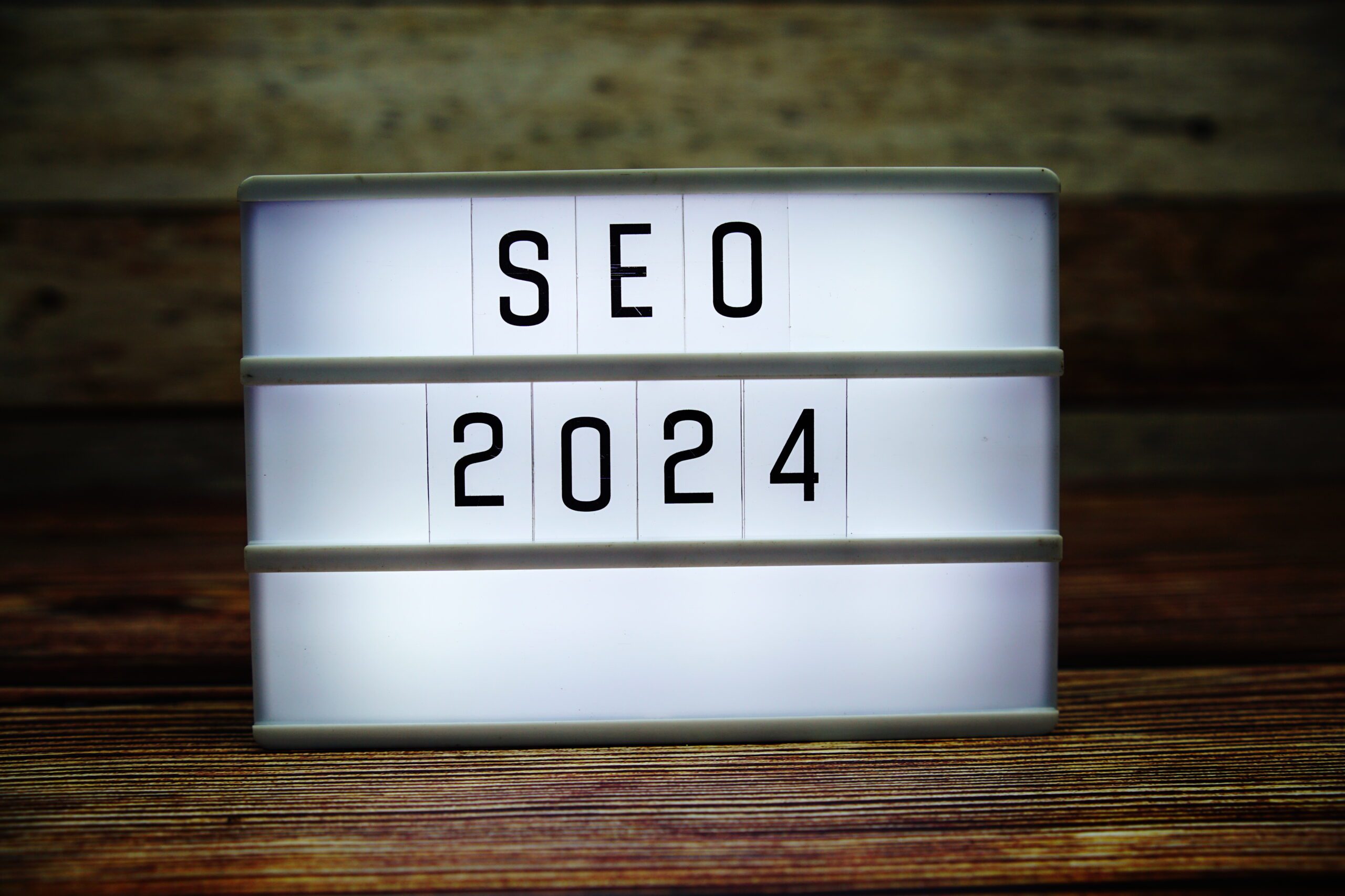 sign showing seo 2024