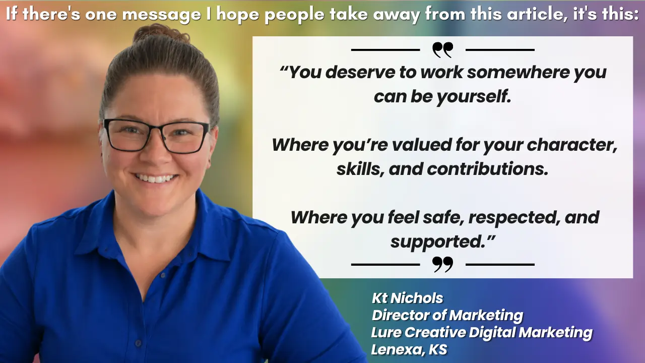 Kt Nichols Lure Creative Director Marketing Happy Pride KC