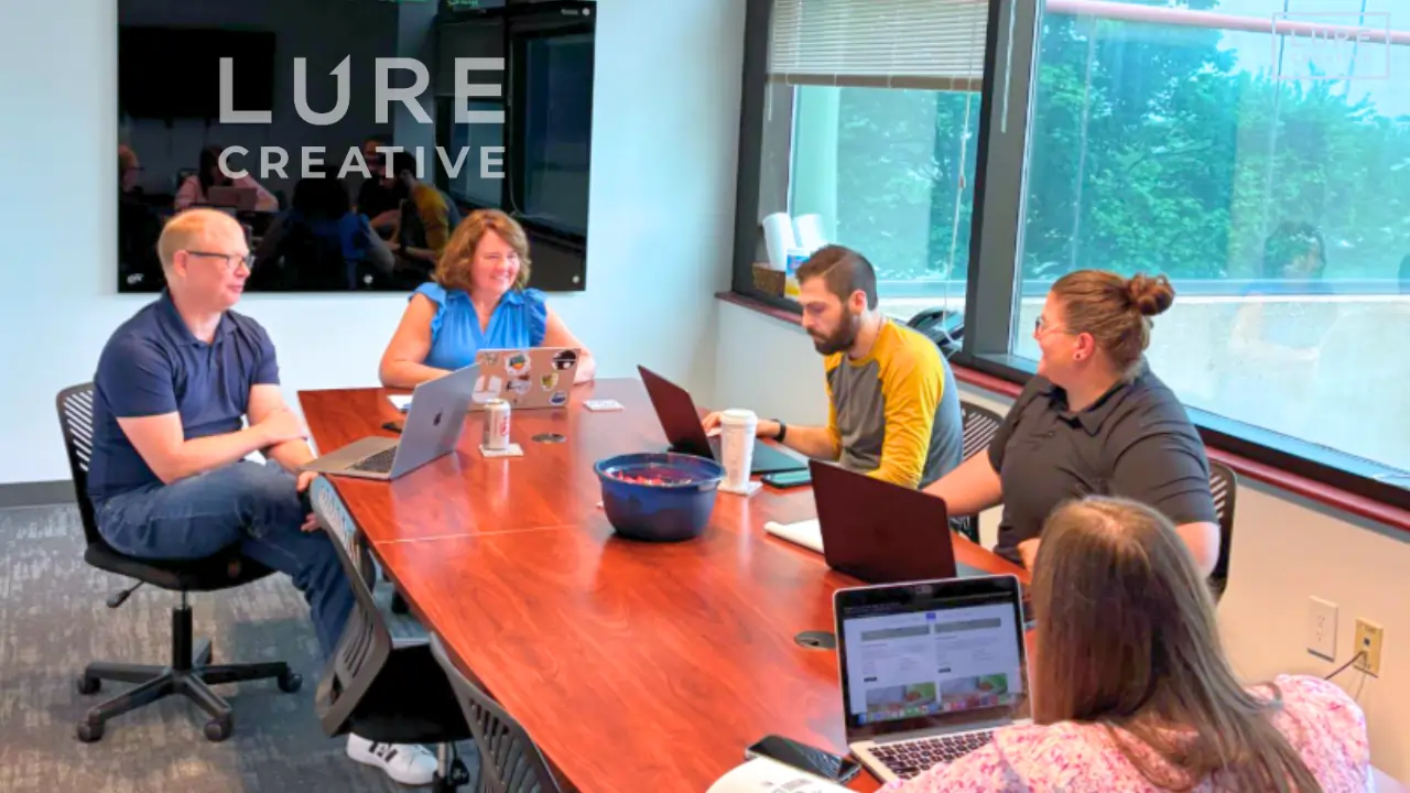 Lure Creative Digital Marketing Team Meeting Lenexa KS