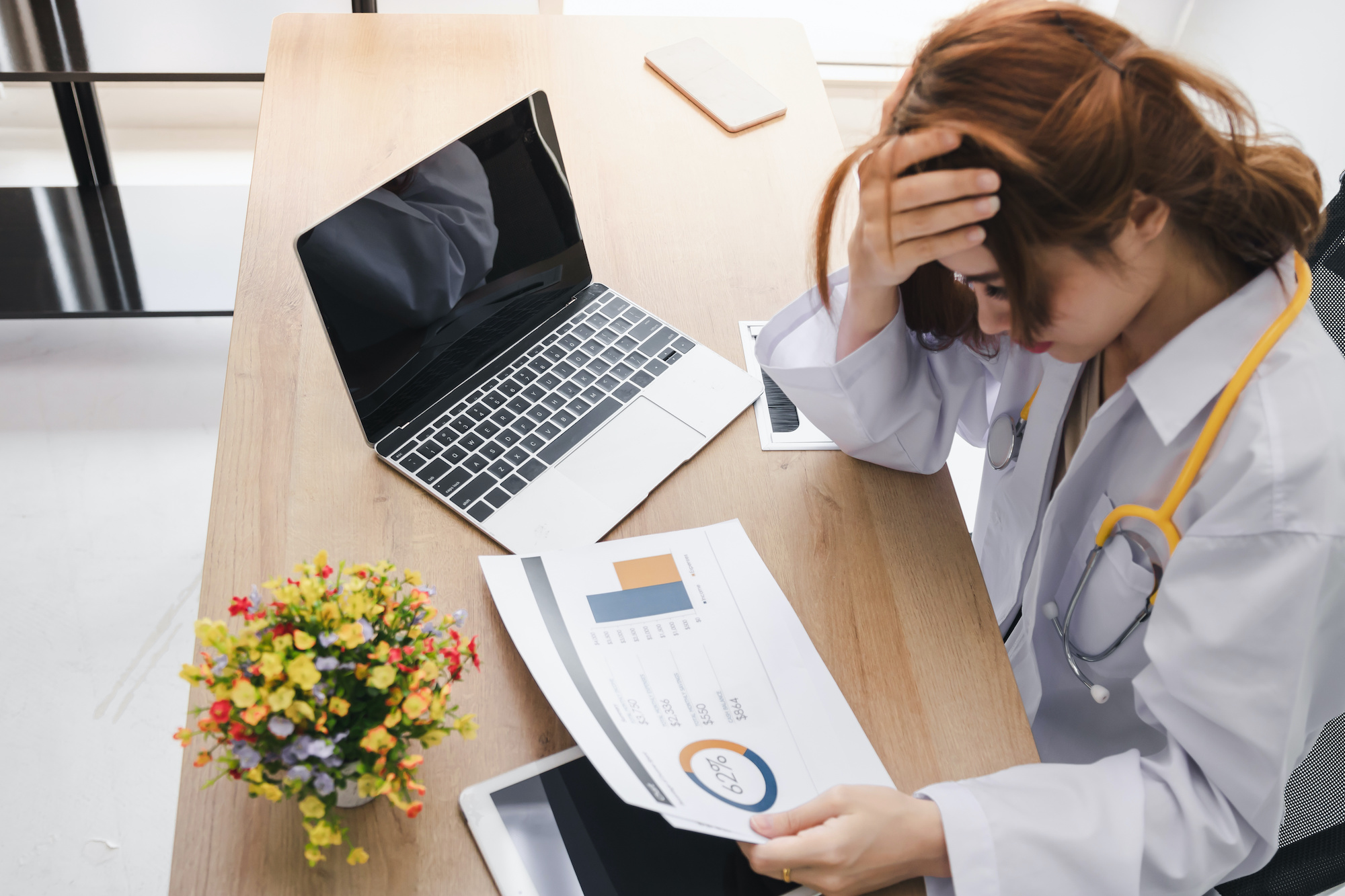 frustrated doctor